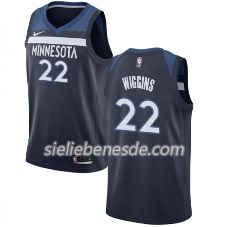 Herren NBA Minnesota Timberwolves Trikot Andrew Wiggins 22 Nike 2017-18 marineblau Swingman